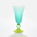 Gather - Tall footed vase in Soft Blue - Image 2