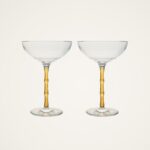 La Double J - Bamboo Crystal Coupe Set of 2