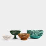 Maison Pichon Uzès - Hand-Glazed Ceramic Braided Serving Bowl - Image 2