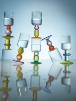 Gather Miami Hand-Blown Wine Glasses (Set of 2) - Image 2