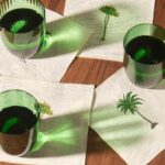 La Gallina Matta - Palm Embroidered Linen Cocktail Napkins (Set of 4) - Image 2