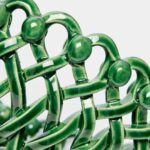 Maison Pichon Uzès - Hand-Glazed Ceramic Braided Raised Bowl - Image 2