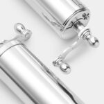 Chiarugi 1952 Silver-Plated Brass Salt and Pepper Mill (Set of 2) - Image 4