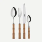 Sabre - Bamboo Light Press Wood - Set of 4 Cutlery
