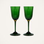 La Double J - Murano Wine Glasses Green