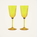 La Double J - Murano Wine Glasses Yellow