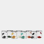Lobmeyr Neo Enamel Hand-Painted Crystal Tumbler Set of 6