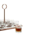 Square liquor serving set in silver and copper - Zanetto - Image 2