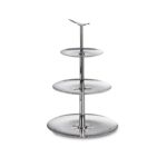 Silver-plated three-tier stand Aquarius - Zanetto